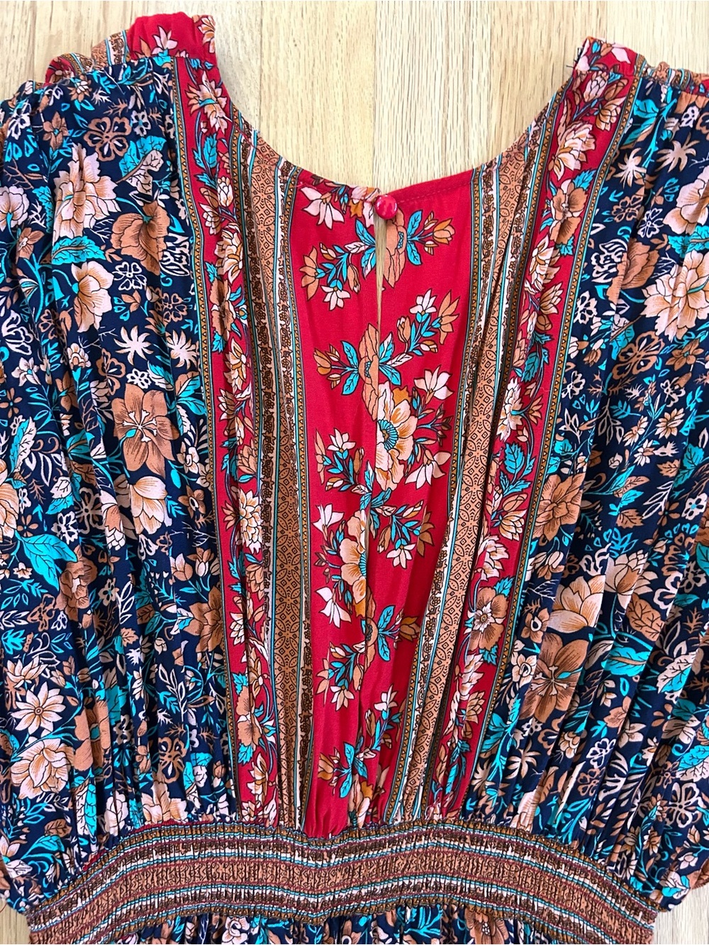 BALTIC BORN leanne midi dress boho paisley floral festival fall size L - Picture 11 of 13